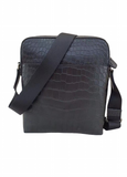 Matt Genuine Crocodile Skin Leather Cross Body Messenger Shoulder Bag