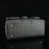 Men's Crocodile Leather Travel Duffel Holdall Bag