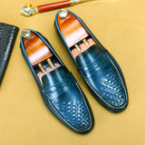 Men's Driving Leather Shoes, Men Casual Loafer Shoes
