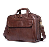 Mens Briefcase Leather Handbag 15' Laptop Buiness Messenger Shoulder Bag