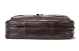 Mens Leather Briefcase 14"Laptop Large Volume Multi-Functional Business Bags