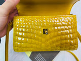 Mini Genuine Crocodile Leather Top-Handle Bag