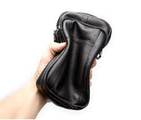 New fashion genuine leather men's daily use belt mobile waist bag ,sports bag  and shoulder bags.