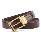 Preorder Crocodile Skin Belly Leather Belt  Without Buckle