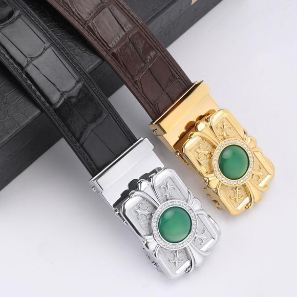 Preorder Crocodile Skin Leather Belt Without Buckle