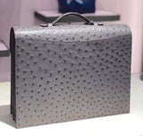 Preorder Genuine Ostrich Leather Business Work Briefcase Laptop Bag