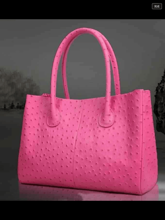 Preorder Genuine Ostrich Leather Tote  Handbag