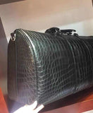 Preorder Genuine Siamese  Crocodile Belly Leather Travel Bag