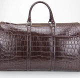 Preorder Genuine Siamese  Crocodile Bone  Leather Travel Bag