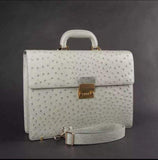 Preorder Mens Genuine Python Leather  Laptop Briefcase With Passport Cover