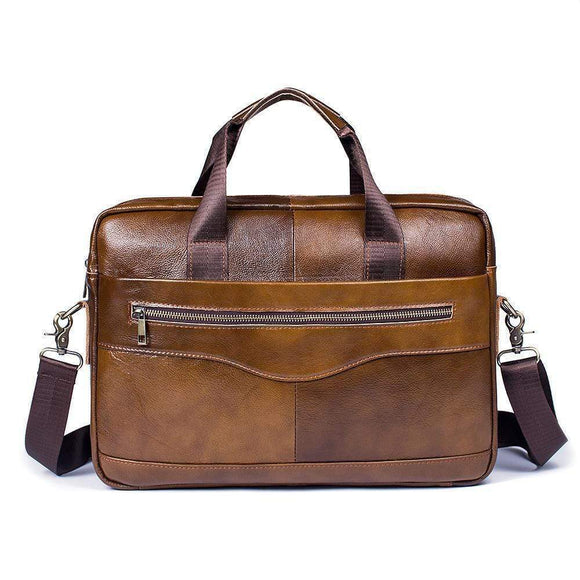 Rossie Viren  Handmade Vintage Leather Briefcase For Men