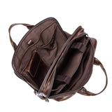 Rossie Viren  Leather Laptop Bag Mens Briefcase Messenger Bag Mens Portfolio Slim Bag