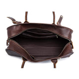 Rossie Viren  Men's  Large Capacity Leather Travel Bag