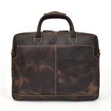 Rossie Viren  Men's Large  Vintage Brown Leather Briefcase / Leather Satchel / Leather Travel Bag /Leather Messenger Bag