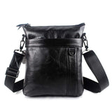 Rossie Viren Men's Vintage Cowhide Leather Voyager Small Messenger Bag