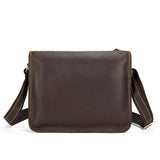 Rossie Viren  Men's Vintage  Leather Satchel Messenger Crossbody Bag