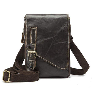 Rossie Viren Men Vintage Leather Small  Messenger Bag