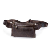 Rossie Viren Men Vintage Leather Waist Bag