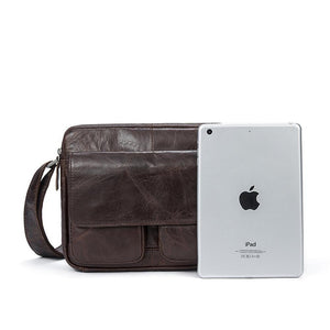 Rossie Viren  Vintage Brown Leather  Personalised Messenger Bags