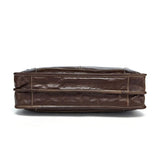 Rossie Viren  Vintage Leather Briefcase Messenger Bag