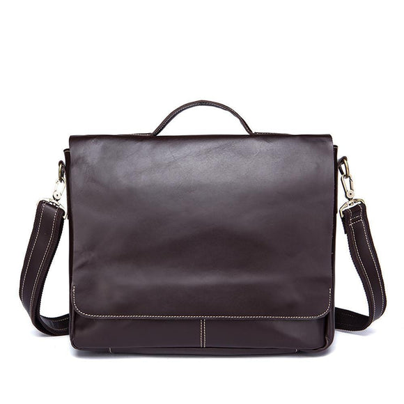 Rossie Viren Vintage Leather Men Briefcase Shoulder Bag 14