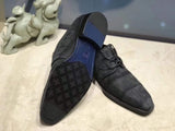 Sueded Genuine Crocodile Leather Penny Casual Business Brogue Shoes