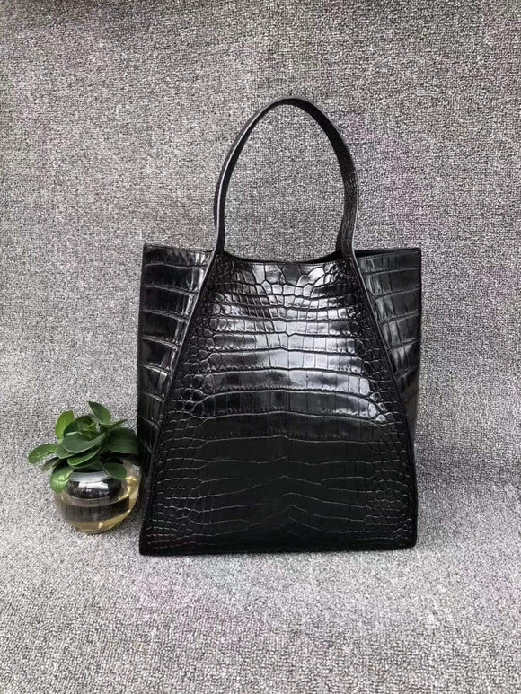 Unisex  Crocodile Belly Leather Small  Hobo Bags