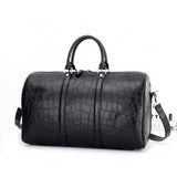 Unisex Genuine Crocodile Belly Leather Travel Duffle Bag