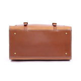 Unisex Vintage Genuine Vegetable- Tanned Leather Medium Weekender Duffle Gym Travel Bag For Men & Women With a Luggage  Sleeve