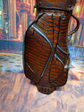 Vintage Brown Nile Crocodile Belly Leather Golf Bags ,Golf Sets , Golf Cart Bags  & Golf Stand Bags