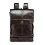 Vintage Leather  Unisex Backpack Messenger Bag Satchel Laptop Travel Rucksack