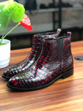 Vintage Wine Red Chelsea Boots