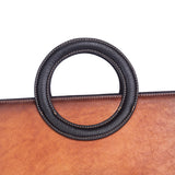 Women Crossbody Small Tote Bag with Leather Circular Handle | Handle Bag | Crossbody Bag