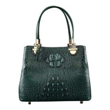 Women's Crocodile Leather Handbag Tote Shoulder Bag Crossbody Purse