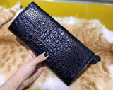 Women's Genuine Crocodile Leather Chain Crossbody Messenger Shoulder Bag