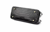Women's Genuine Crocodile Leather Small  Tote  Shoulder Bag