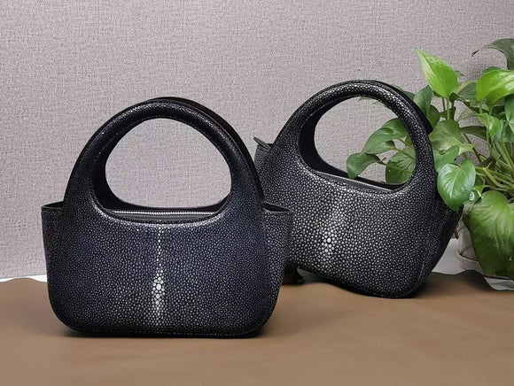 Womens Stingray Leather  Mini Top Handle Bags